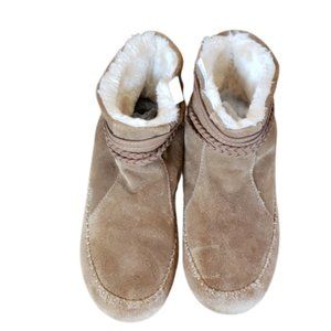 Lucky Brand Suede Moccasins Brown 7 Medium